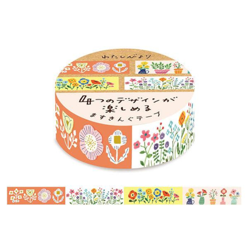 Furukawashiko Masking Tape [QMT55-320] Garden